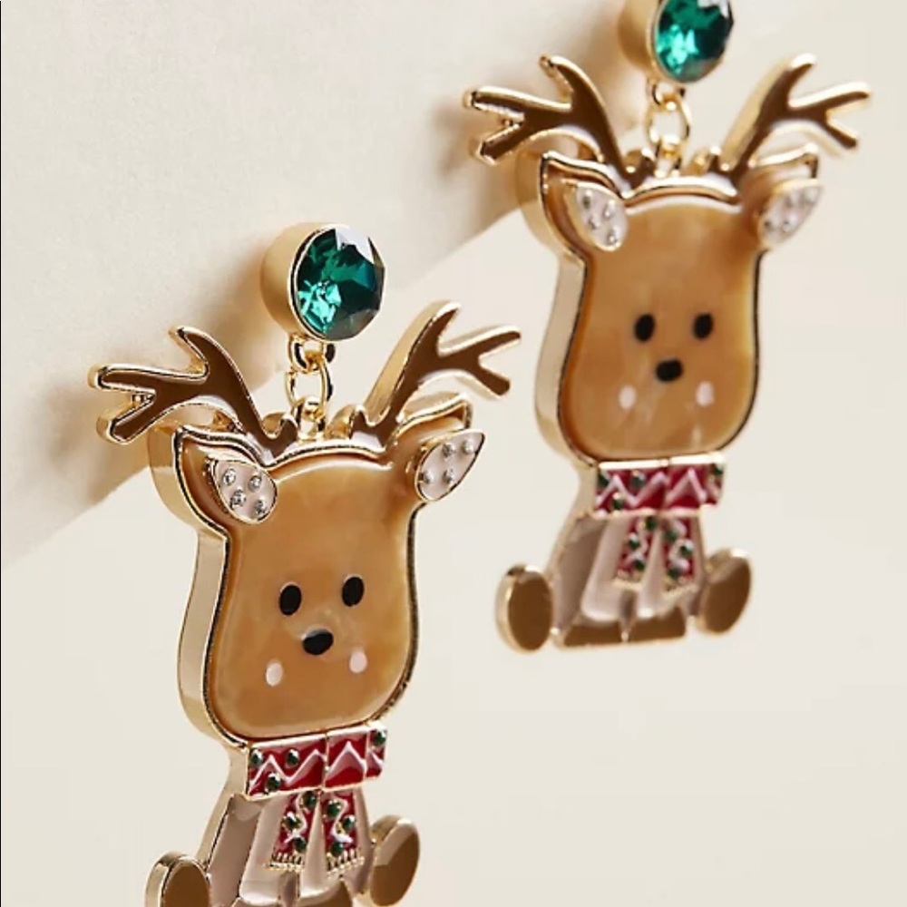 TORRID BABY REINDEER STATEMENT EARRING - Picture 2 of 5